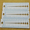 Plastic Knitting Needle Size Gauge Ruler Weaving Sweater 16 *4 Tools- Inche D4D6