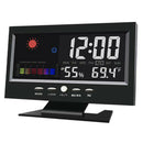 Electronic Clock Weather Color Alarm Clock Novelty Voice Control  Weather 2019