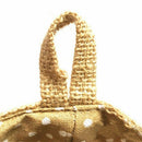 cotton linen art flower pot small sack hanging jute cotton dot storage bask K4F7