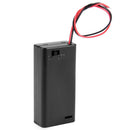 2xAA 3V Battery Holder Connector Storage Case Box ON/OFF W/ Lead Wire Kit