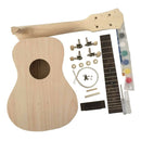 1 Set 23inch Ukulele Assembly Kits Unfinished Solid Wood 4 Strings Guitar