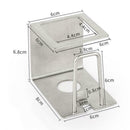 Stainless Steel Toothpaste Dispenser Toothbrush Holder No-Punch Adhesive E6J0