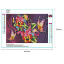 5D DIY Full Drill Diamond Painting Color Flowers Cross Stitch Embroidery