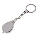 10X 20 mm jeweler's loupe magnification keychain folding pocket magnifier I7M8