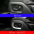 Car-Styling Abs Matt Chrome Car Seat Side Frame Cover Trim Accessories for  S6N6