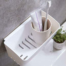 Holder Wall Mounted Kitchen Caster Storage Shelf Kitchen Sucker Rack Bathr DXD