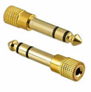 6.5mm 1/4" Male Plug to 3.5mm 1/8" Female Jack Stereo Headphone Audio Adapter