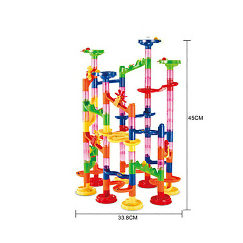 Marble Run Race Railway Toys(105 Pcs) Blocks Set Maze Construction Toys for Kids