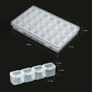 8 Packs 28 Grids Bead Organizer Containers Storage Plastic Earring Storage