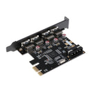 PCI-E to USB 3.0 4Port PCI Express Card Controller Power Connector