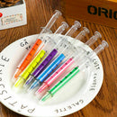 New Liquid Syringe Highlighter Watercolor Pen Novelty Stati Injection Pens K2W8
