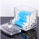 Clear Acrylic Cotton Swab Q-tip Storage Holder Box Cosmetic Makeup Organizer