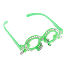 2 Pcs Plastic Optical Trial Lens Frame Eyeglass Optometry Equip 56mm+54mm