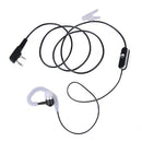 2 Pin Earpiece Sports Headset PTT MIC for BAOFENG KENWOOD Retevis HYT Radio