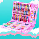 Pink 150 Color Children'S Watercolor Pen Crayon Gouache Set Art Painting Br