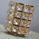 Decorative Crystal Jar Bottle For Dresser Rock Crystal Pen Container Orname