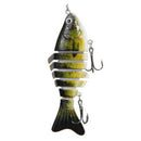 'Alive' Multi Jointed fishing Fish lures Bait Bass Crankbaits Tackle Popp  OXJ
