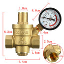 1Pcs Adjustable Brass Water Pressure Reducing Valve Regulator Reducer 1/2''