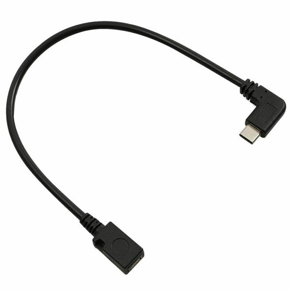 Type C to MICRO-USB Adapter 3.1 90 Degree Right Angle Converter Data Syncin J9V5