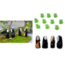 14pcs No Face Men & Mini Frog Micro Landscape DIY Bonsai Flowerpot Decoration