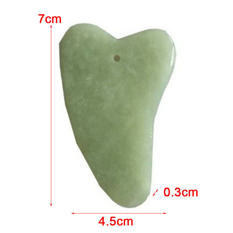 1PC Guasha Jade Board Scraper Tool SPA Salon Body Massager Health Care Too Ew