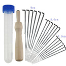 DIY 18Pcs Wool Felting Needles Handle Felt Tool Starter Kit w/Bottle +Handle Kit