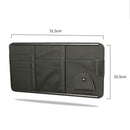 Universal Car Sun Visor Leather Case Holder Card Glasses Cell Phone Organizer