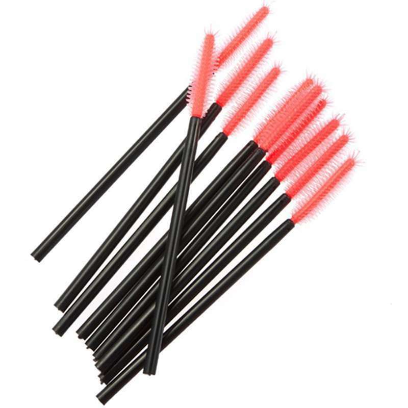 50 pieces Disposable Eyelash Brushes Mascara Brush Makeup Tool Type 1 T8T5