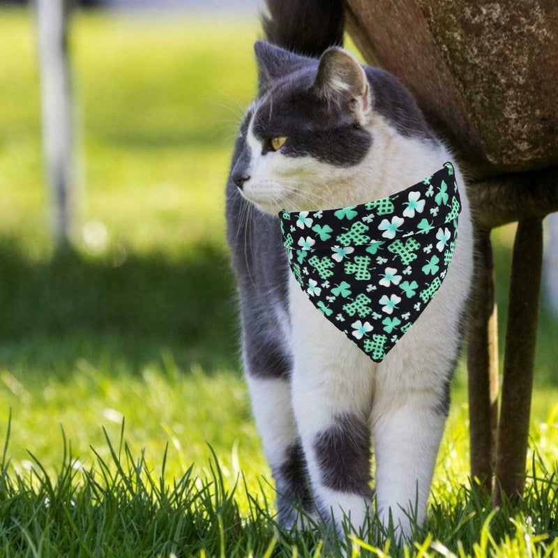 4Pcs Pet Bib Cute Small Large Pet Cat Dog Bandana Collars Triangle Bibs Bandana