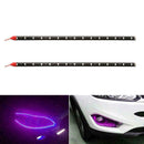 1Pcs 30cm LED Lights DRL Waterproof SMD Auto Car Flexible Lamp Fog LED Stri B7Z6