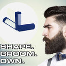 Portable Travel Folding Pocket Beard Comb w/Makeup Mirror for Men's Shaving