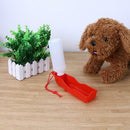 250ml Dog Water Bottle Feeder Portable Outdoor Pet Drinking Bottle(Red)