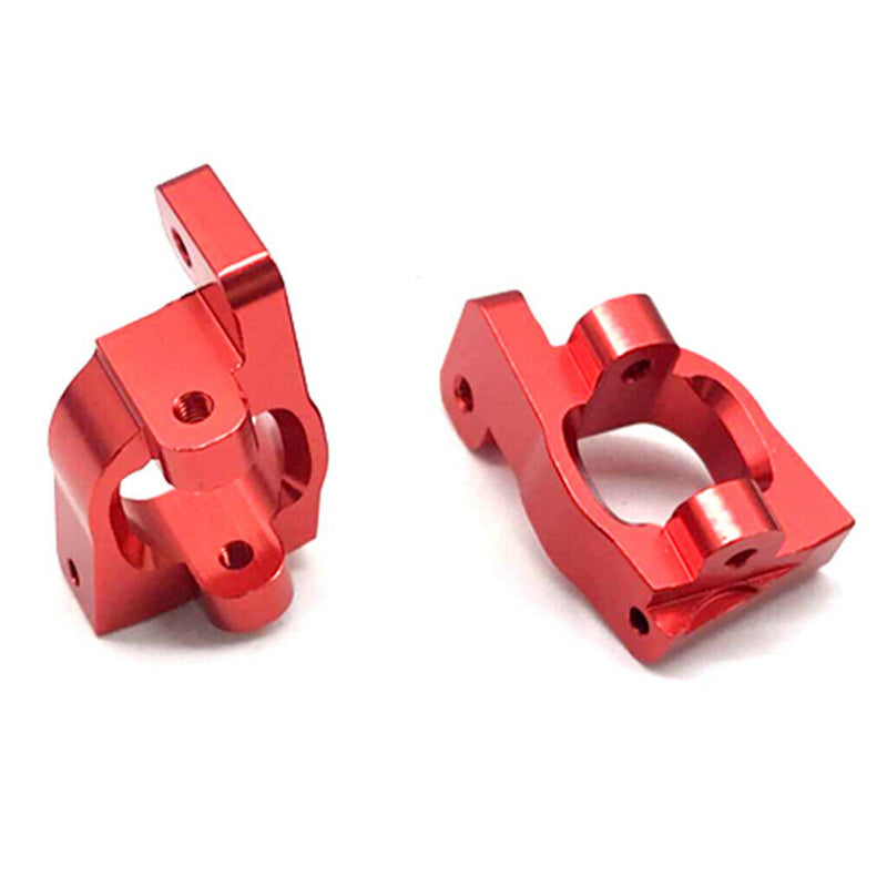 6 Pieces 1:14 RC Car Truck Parts Steering Hub Kit Fits WLtoys 144001 Car Red
