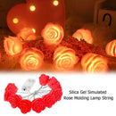 Silicone LED Rose Lamp Battery String Wedding Xmas Valentine Birthday Decor