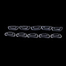 10Pcs Inserted Bayonet Silicone Clear Eyeglasses Soft Nose Pads Glasses Massa ME