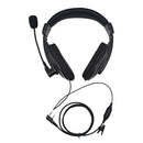 2x Professional Noise Cancelling Overhead Headphones for 2Pin Baofeng Black