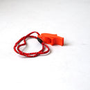 Functional ORANGE SECURITY EMERGENCY SAFETY WHISTLE WITH LANYARD CAMP HIKING MO