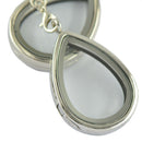 2pcs Living Memory Glass Locket Jewellery