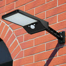 48 LED Remote Control Solar Wall Light PIR Motion Sensor Waterproof Outdoor N5B9