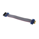 PCI-E 1X Riser Card Extender Ribbon Flexible Cables Adapter Cord