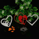 Heart dog Cutting DieS Stencil  Scrapbook Album Card Embossing Template  , High