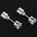 Glowing LED Earrings Crystal Color Changing Stud Earrings W6P1