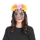 Simulation Cloth Flower Headband Lace Garland Crown Christmas Halloween Day