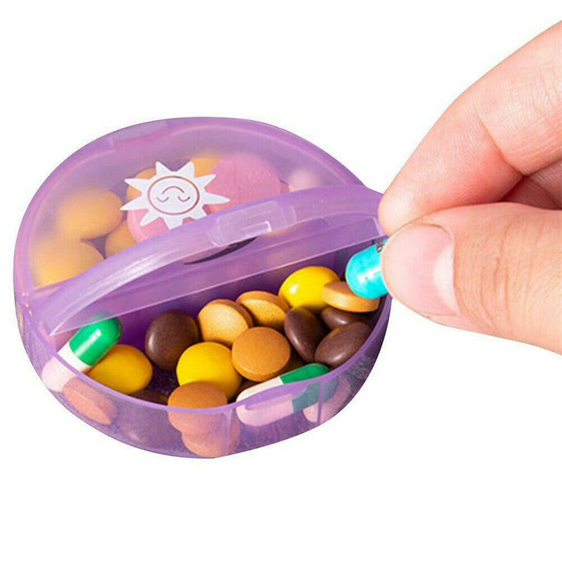 Pill Case Weekly Pills Compartments Organizer Twice A Day For Travel Portable