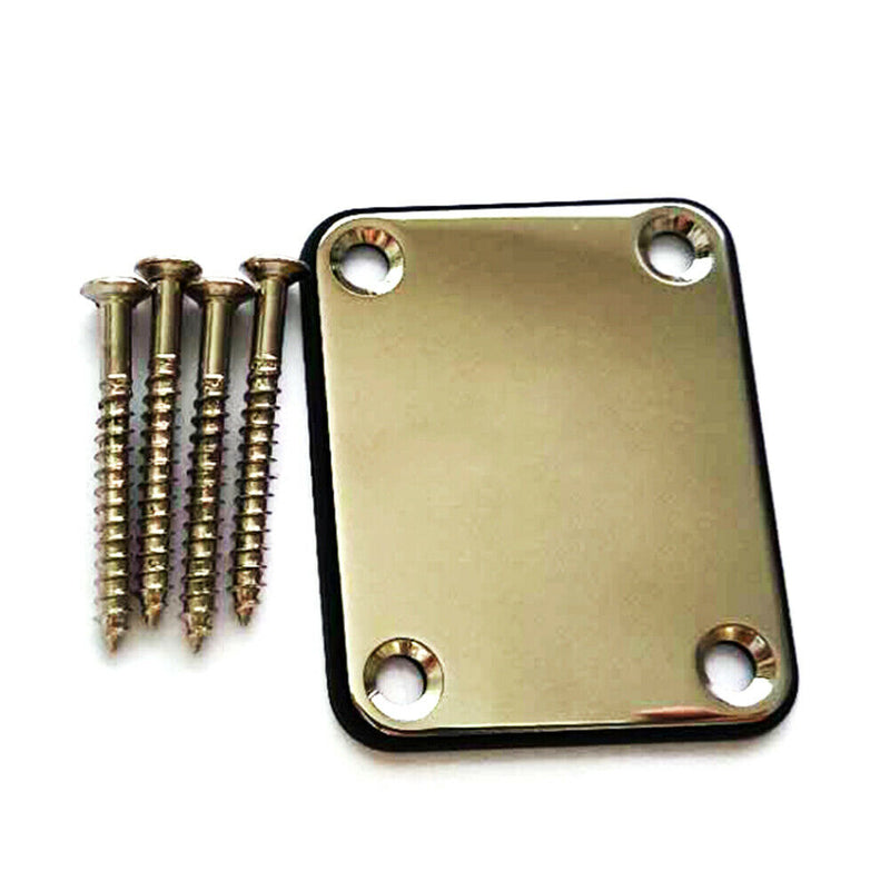 Guitar Neck Plate with Screws for Strat ST Electric Guitar Bass Accessories A