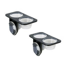 2Pcs Automatic Plastic Reptile Feeders Water Bottle Double Dish with Suction Cup