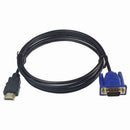6 ft 1.8M HDTV HDMI to VGA Male HD15 Adapter Cable For PC TV DF