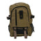 male Retro Leisure tourism canvas backpack Khaki P4Y6