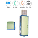 Mini USB Digital Voice Sound Recorder U-Disk Recorder One-Button Recording RV8J8