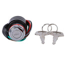 6-Wires Motorcycle Scooter Security Ignition Electric Door Lock Fit For Gn